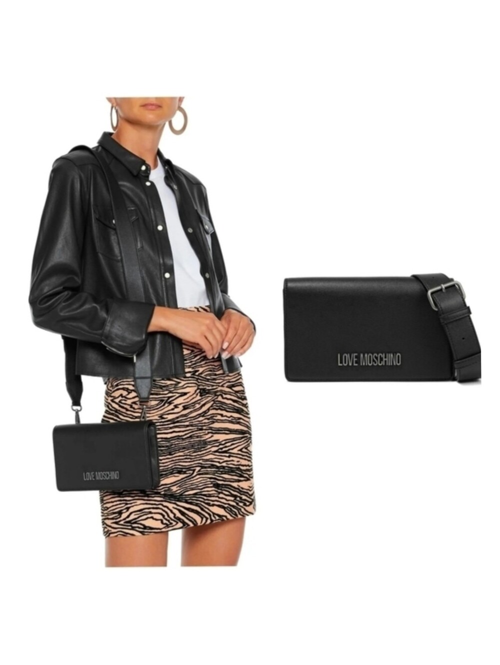 Love Moschino Logo-embellished shoulder bag